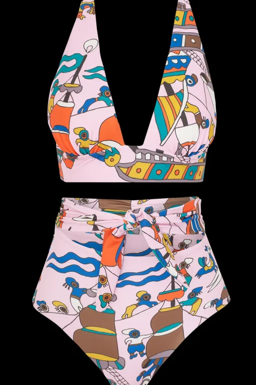Greek High Rise Bikini Briefs