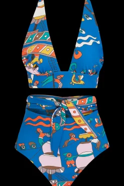 Greek High Rise Bikini Briefs