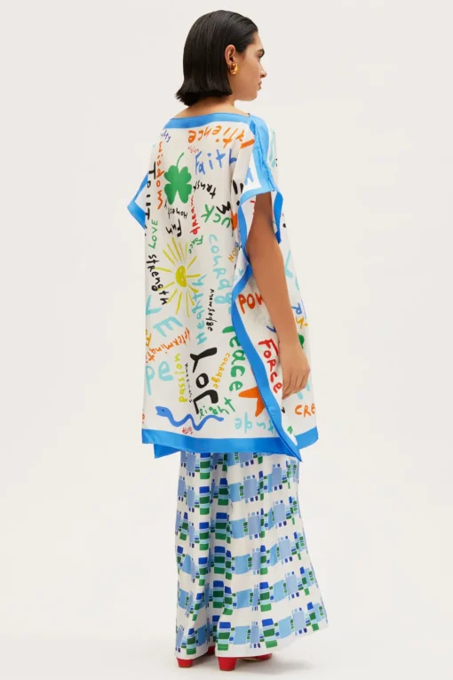 Kakanias Kaftan Joy Hope Dream White Short