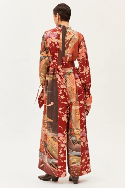 One-of-a-kind VIntage Kimono Overall