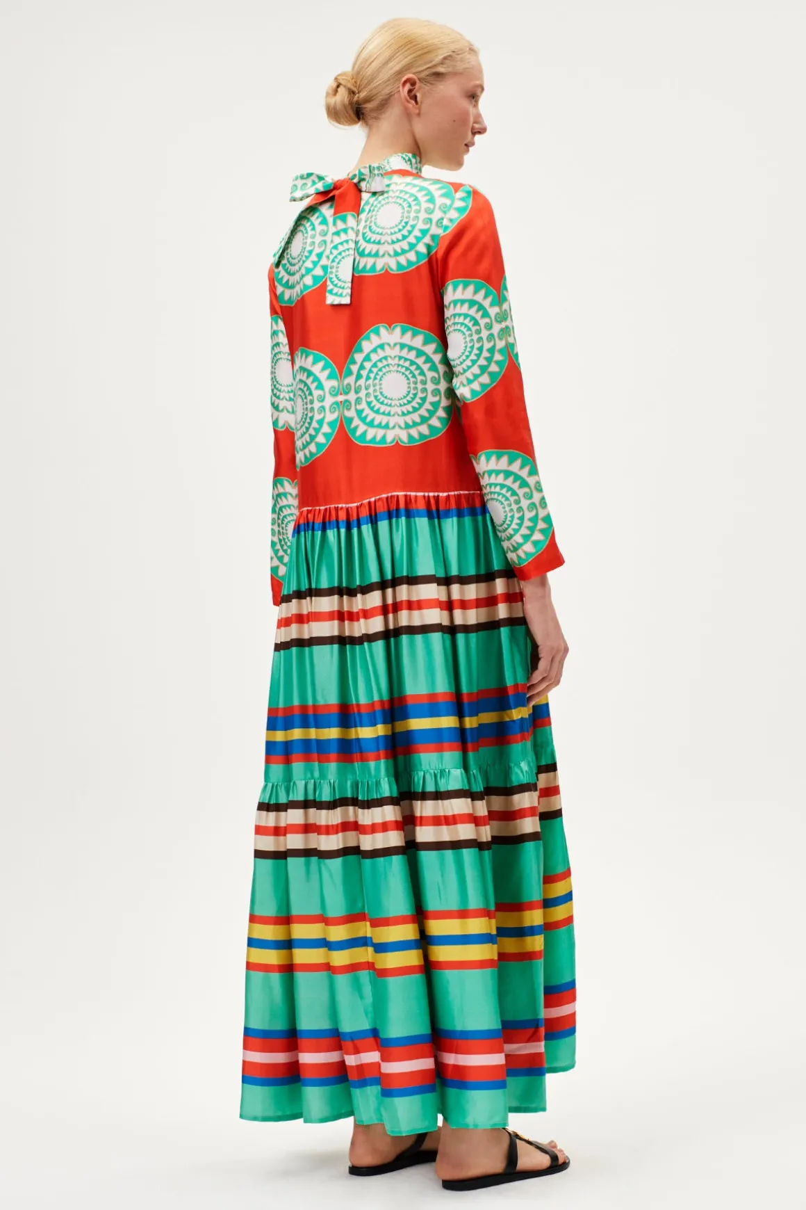 Archive Volant Dress With Standing Collar