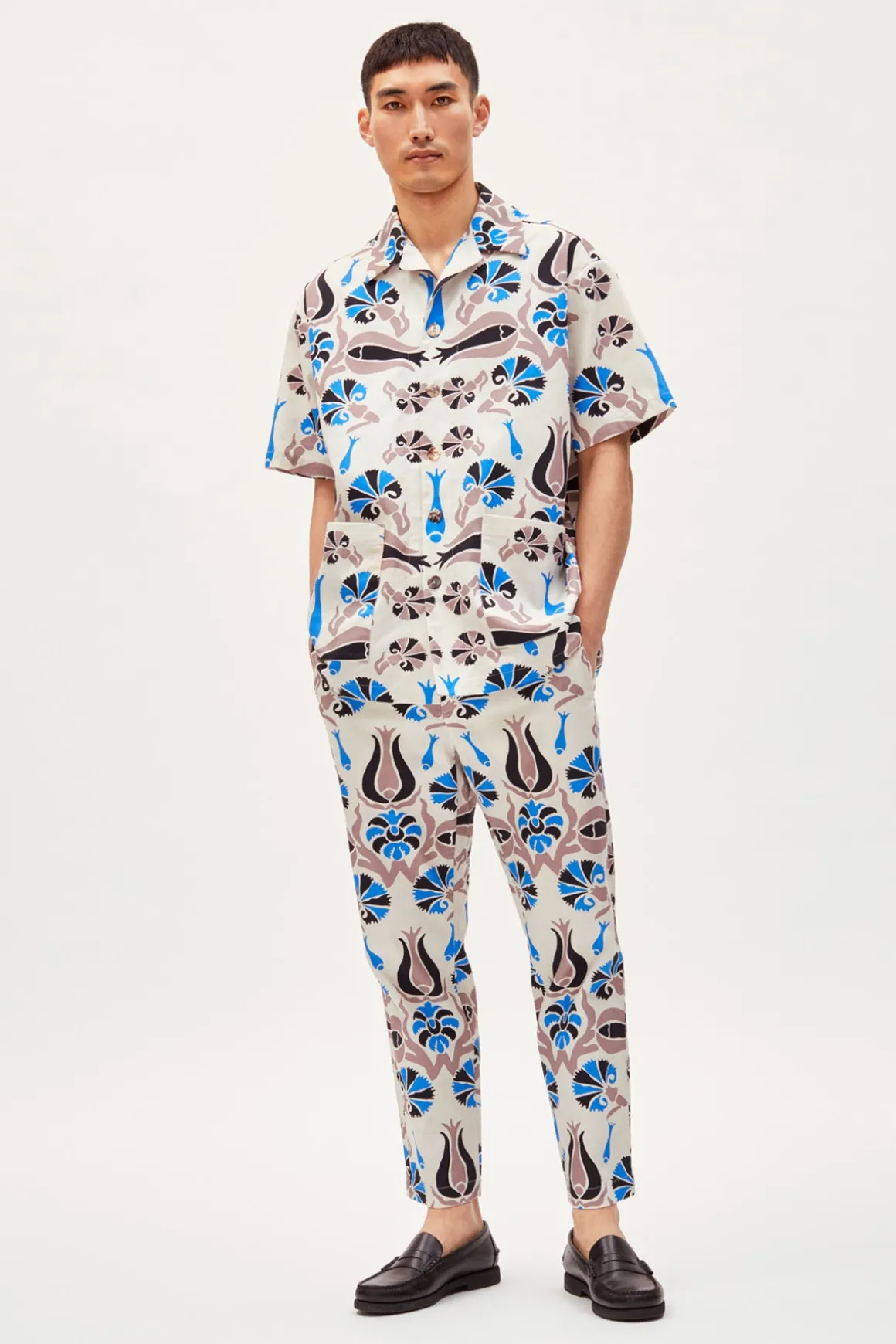 Greek Men Hawaii Shirt Markus Cotton