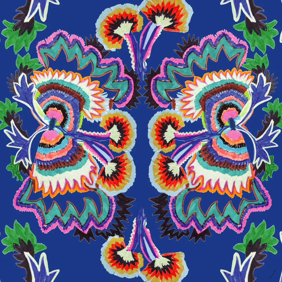 Paradeisos Scarf Zoi Blue